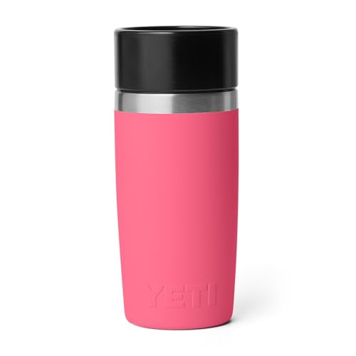 YETI Rambler 12 oz Travel Bottle, Stainless Steel, Vacuum Insulated with Leakproof Commuter Cap, Tropical Pink - color: Tropical Pink, size: 12 Ounces
