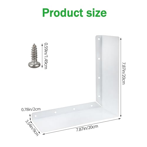 4 Pcs Gutter Valley Splash Guards Downspout Roof Rain Diverter White Gutter Valley Splash Guards with 32 Screws, Suitable for Corners of Residential Roofs (Foldable)