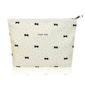 Wudygirl Small Makeup Bag Travel Cosmetic Bag for Women Bow Makeup Pouch Zipper Cosmetic Pouch Aesthetic Handbag 8.3" x 5.9"(Polka Dot) - color: Polka Dot Bow