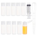 BENECREAT 10 Pack 12ml Small Plastic Flip Cap Sample Bottle Empty Refillable Travel Bottles for Makeup Cosmetic Toiletries Product - size: ['12 ml']