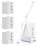 AIR U+ Disposable Toilet Brush Wand for Scrubbing Bubbles Flushable Refills, Wall Mount Toilet Cleaning System with 24 Count Refills + 1 Toilet Wand + 1 Automatic Visual Caddy - color: 1 Caddy+ 1 Wand+ 24 Refills