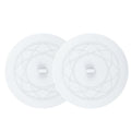 Tub Stopper 2PCS,Bathtub Drain Stopper,6 inches Bathtub Tub Drain Cover Stopper,Silicone Drain Plug,Kitchen Bathroom Hair Water Shower Stopper,Large Bathroom Laundry Accessories (White/White) - color: White/White