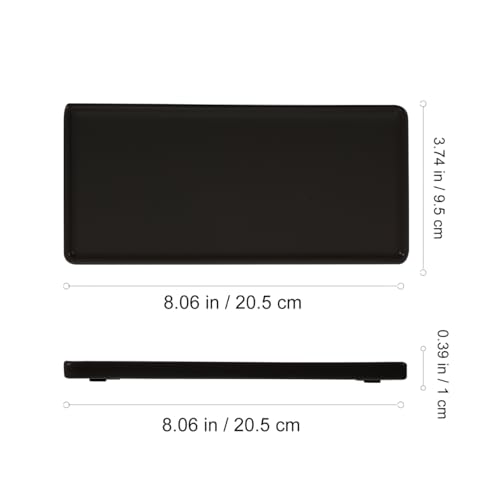 Ceramic Sushi Serving Platters Porcelain Rectangular Serving Dishes Black Japanese Style Sushi Plate for Entertaining, Desserts, Appetizers, Cheese Board, Charcuterie, Party Trays, 8.06 X 3.74 inches
