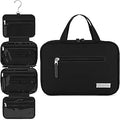 Eco Sun Hanging Travel Toiletry Bag — Designed in Hawaii — Water-resistant Travel Organizer for Bathroom Accessories (Black) - color: Black
