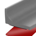 39 Inch Shower Threshold Water Dam, Silicone Barrier Shower Door Bottom Seal Strip, Self Adhesive Waterproof Barrier, for Kitchen Countertop Sink, Cooktop, Bathroom（Grey） - color: Gray, style: 39 in