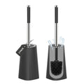 SetSail Toilet Brush, Compact Size Toilet Bowl Brush and Holder Toilet Brushes for Bathroom with Stainless Steel Handle Toilet Cleaner Brush with Durable Scrubbing Bristles, 2 Packs - color: Black, size: 2 packs