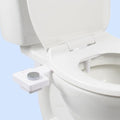 TUSHY Fresh Ultra-Slim Starter Bidet Attachment for Toilet | Non-Electric, Adjustable Water Pressure, Cool Water Rear Wash, Self-Cleaning | Fits Elongated & Round Toilets, Easy 10 Min Install, Silver - color: Silver Knob, style: Single Nozzle