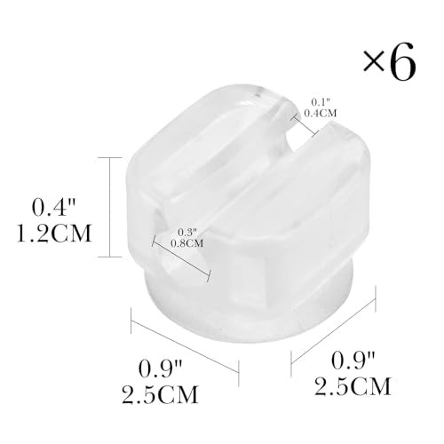 6 PCS Suction Cup Toothbrush Holder for Mirror, Electric Toothbrush Head Hanger Wall Mounted for Bathroom, Waterproof Multifunctional Hook for Towel, Key and Razor Clear - color: Clear