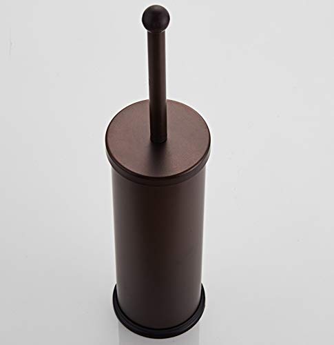 Bronze Toilet Plunger with Holder for Bathroom Metal Canister Holder Drip Cup, Heavy Duty, Deep Cleaning,Quick Dry Bronze - color: Bronze Plunger B