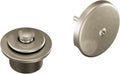 Moen Brushed Nickel Push-N-Lock Tub and Shower Drain Kit with Standard 1.5 Inches Threads, T90331BN (Pack of 12) - color: Brushed Nickel, size: 1.5 Inches (Pack of 12)