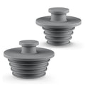 Aluvor Bathtub Stopper Drain Plug Bathroom Tub Plug Sink Stopper 2pcs | Silicone Bathtub Drain Plug Tub Drain Stopper Washbasin Stopper - color: Dark Grey, size: Large+Small