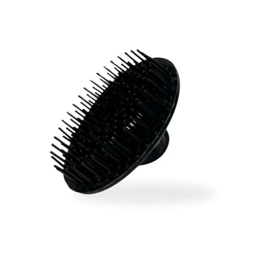 Hair & Scalp Shampoo Massage Brushes -Stimulating & Exfoliating Scalp Massager (Black, Single) - color: Black, size: Single