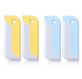 Amouy Small Rubber Squeegee(4 Pack),Kitchen Sink Squeegee for Countertops and Dishes.Multi-Purpose,for Vanity Tops,Bathroom Mirrors,Car Windows and Side Mirrors - size: 4 PACK