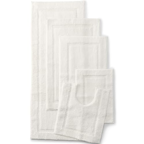 Lands' End Non Skid Bath Rug Ivory 20" x 33" - color: Ivory, size: 1'8" x 2'9" (Rectangular)