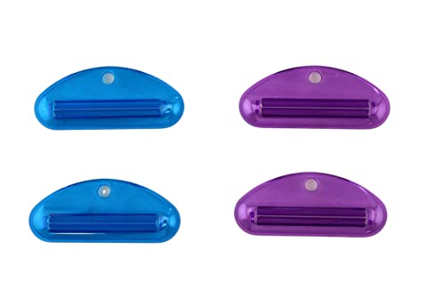 4 Piece Set Toothpaste Tube Squeezer Economical, Saves Toothpaste, Creams, Paint & More No More Waste Simple and Practical for Every Home and Bathroom Travel