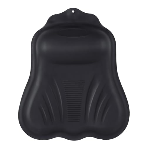 Goowin Bath Pillows for Tub, New Generation Skin-Friendly Silicone Bath Pillow, Luxury Bathtub Pillow for Head and Neck, Powerful Suction Tub Pillow for Bathtub with Inflatable Airbag (Black) - color: Black