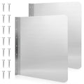 Therwen 2 Pcs Stainless Steel Side Splash Guard for Sink 20 x 20 Inch Wall Mount Guard with Screws Commercial Restaurant Hand Sink and Compartment Prep Sink Kitchen Sink Splash Protector Supply - size: 20 x 20 Inch