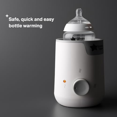 Tommee Tippee Easiwarm Bottle Warmer, Warms Breast Milk and Formula Bottles to Body Temperature in Minutes, Automatic Timer, One-Dial Operation, White - size: 1 Count (Pack of 1), style: Easi-Warm