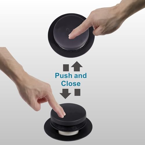 Black Bathtub Drain Tip-Toe Single Hole,Welsan Tub Drain Trim Set Conversion Kit Assembly, Coarse Thread Replacement Trim Kit with 1-Hole Overflow Faceplate Includes an Adapter, Matte Black - color: Black, style: 1 Hole
