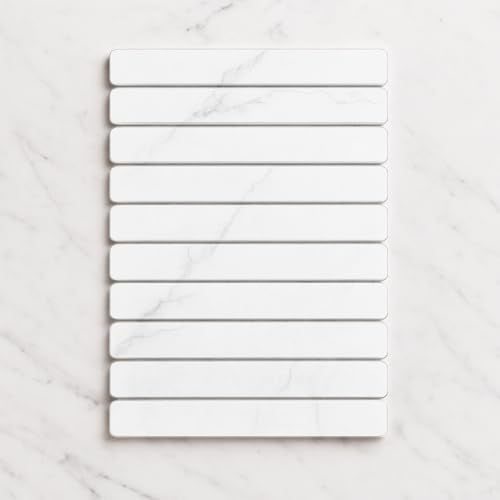 Premium Foldable Stone Bath Mat - Ultra Absorbent Quick Drying Compact Easy to Store & Clean Non-Slip Diatomaceous Earth Bath Shower Mat (Marble White) - color: Marble White
