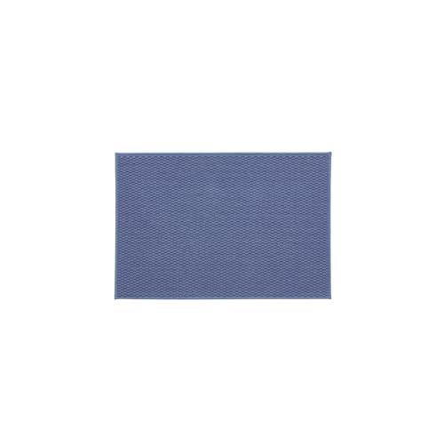 TYUU Bathroom Rugs Non Slip Washable, Super Absorbent Thin Bath Mat Quick Dry Low Pile Bathroom Rug, Denim Blue 24"x36" - color: Denim Blue01, size: 2' X 3' (Rectangular)