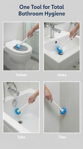 Disposable Toilet Brush for Bathroom Cleaning, Toilet Brush and Holder Set, Deep Cleaning Toilet Bowl Cleaner with Replaceable Heads, Hygienic Storage Design (Pink – 24 Refills Flip-Open Toilet Brush) - color: Pink – 32 Refills Flip-open Toilet Brush