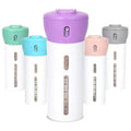 Travigo 4-in-1 Travel Dispenser Bottle, TSA Approved, Leak Proof, Four Reusable 1.4 oz. (40 mL) Toiletry Containers for Shampoo, Conditioner, Soap, Lotion, Skincare (Purple) - color: 1 Dispenser (Purple)
