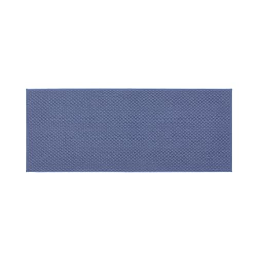 TYUU Bathroom Runner Rug, Long Bath Mat Washable Thin Quick Dry Low Pile Bathroom Runner Rugs 24 x 60 Non Slip, Denim Blue 24"x60" - color: Denim Blue01, size: 2' X 5' (Runner)