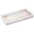 Emibele Bathroom Vanity Tray Countertop, 8" Rectangular Marble Resin Tray | Dresser Kitchen Sink Tray, for Jewelry Cosmetic Perfume Soap Candle, Compact Lightweight Waterproof, Mini Size, Ink Khaki - color: Ink Khaki, size: 7.7" x 3.9" x 0.8"