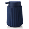 YAUKPH Striped Liquid Hand Soap Dispenser with Leak-Proof Pump for Bathroom and Kitchen Countertop 11oz Navy Blue - color: Blue, size: Liquid Dispenser