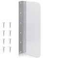 Amylove 15 x 6 Inch Stainless Steel Splash Guard Stainless Steel Wall Mount Guard with Screws Screws for Bathroom Sink Side Sink Splash Prep Sinks Protector for Commercial Kitchen Restaurant - size: 15 x 6 Inch