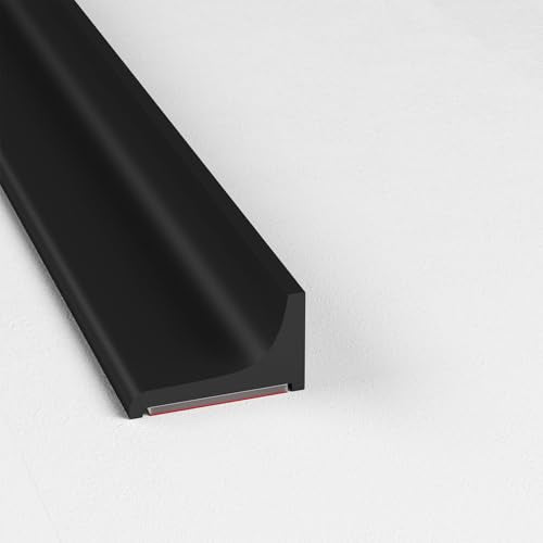 Silicone Shower Threshold Water Dam, Kitchen Sink Splash Guard, Shower Barrier Water Dam(39inch) - color: Black, style: 39Inch