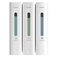 Shampoo and Conditioner Dispenser - Shower Soap Dispenser Wall Mounted No Drill - Shampoo Conditioner Body Wash Dispenser 3 Chamber - Easy Install for Bathroom Hotel White 1200ml - color: White 3