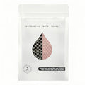 Exfoliating Shower Towel 40",Premium Scrub Wash Cloth for Body Face, Exfoliating Washcloth for Men and Woman(Black+Pink)