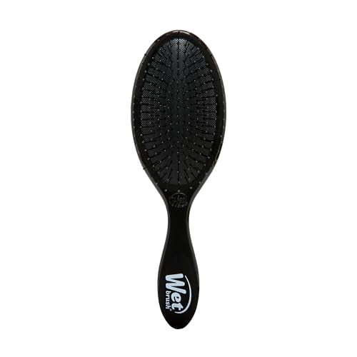 Wet Brush Original Detangler, IntelliFlex Bristles, Black | Ultra Soft IntelliFlex Bristles Gently Separate Knots with Ease, Minimises Hair Damage and Breakage, For All Hair Types - color: Black, size: 1 Count (Pack of 1)