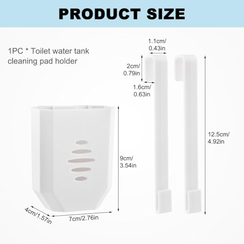 Toilet Tank Cleaning Tablet Holder,Hanging Bowl Cleaning Tablest Bracket,Keeping Tablets from Blocking Hole in Tank,Easy to Install,Fits Most Standard Toilet Tablets Tanks(2pcs) - color: 2pcs