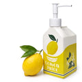 Ceramic Lemon Hand Soap Dispenser Pump Bathroom Kitchen Refillable Bottle | Cute Funny Design, Refillable, Reusable, 300ml/10oz - color: Lemon