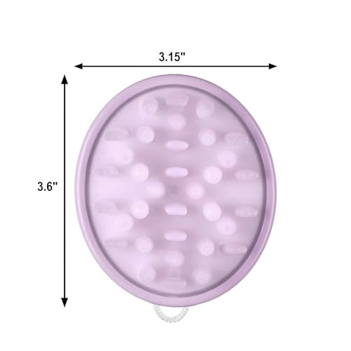 Conair Scalp Care Shampoo Brush, Scalp Massager with Triple-Action Bristles, Deep Cleansing & Exfoliating, Stimulates Circulation for Healthy Hair, Ergonomic Grip, Shower-Friendly, Purple, 1 Count