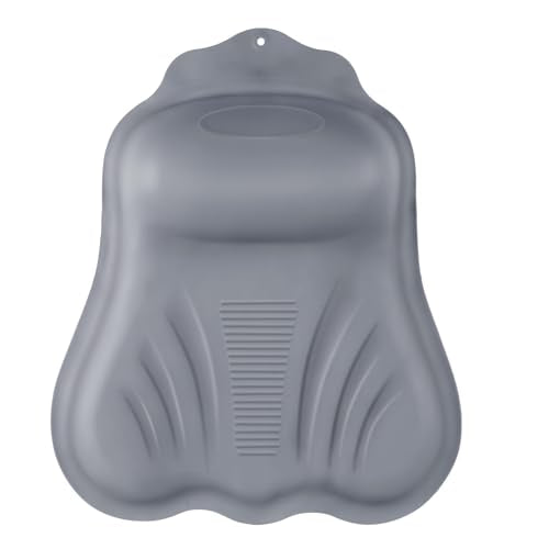 Goowin Bath Pillows for Tub, New Generation Skin-Friendly Silicone Bath Pillow, Luxury Bathtub Pillow for Head and Neck, Powerful Suction Tub Pillow for Bathtub with Inflatable Airbag (Grey) - color: Grey