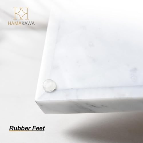 Italian White Marble Vanity Tray, Real Natural Bathroom Tray 12 inch, Carrara White Stone Trays, Large Perfume Trays, Cosmetic Organizer - color: Carrara White Rect 12-in