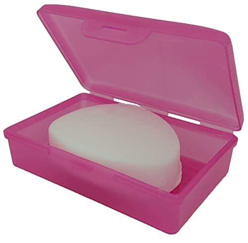 American Comb Travel Soapbox, Durable Storage Container, Multiple Colors, Made in USA (1, Pink) - color: Pink