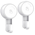 LUXEAR Heavy Duty Waterproof Shower Hooks 2 Pack - Suction Hook, No Drill Damage-Free Removable Reusable Wall Hooks for Bathroom Kitchen Towel Bathrobe Loofah Shower Hooks (Max Load 11LB/5KG) - size: 2 Pack Single