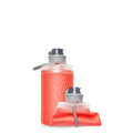 HydraPak Flux - Collapsible Backpacking Water Bottle (750ml, 1L, 1.5L) - BPA Free, Ultra Light, Spill-Proof Twist Cap - color: Redwood Red, style: 750ml/25oz
