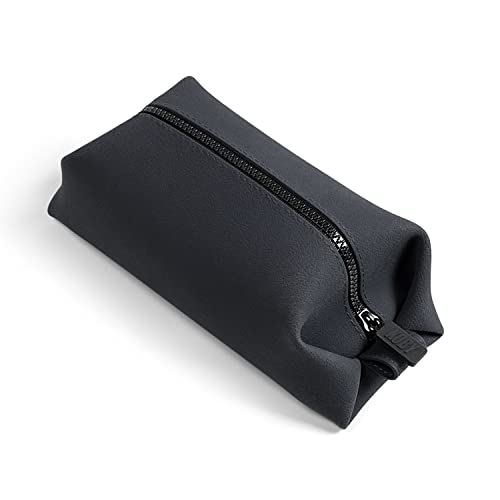 TOOLETRIES The Koby Dopp Kit Toiletry Bag – Lite 9" x 4.5" x 4.5", Charcoal | Compact silicone leak-resistant travel toiletry bag with a heavy-duty zipper that's easy to clean. - color: Charcoal, size: Lite 9" x 4.5" x 4.5"