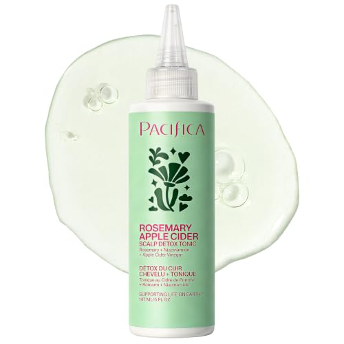 Pacifica Scalp Detox Tonic – Scalp Exfoliator with Glycolic & Salicylic Acid for Clarifying Build Up & Purifying – Infused with Rosemary to Support an Itchy, Dry Head – Vegan & Cruelty-Free – 5 oz - style: Scalp Detox Tonic