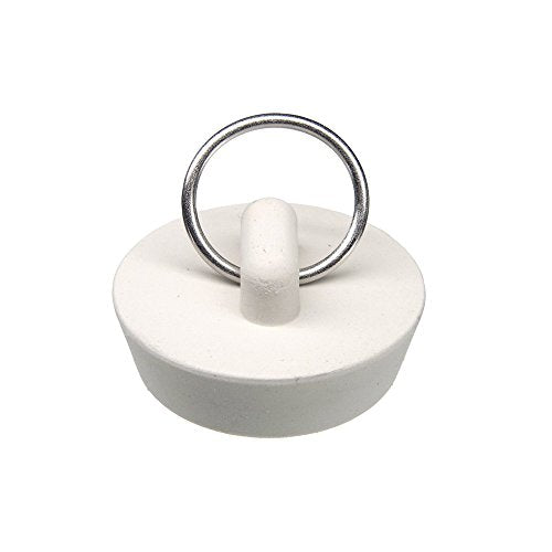 Danco 35976B 1-1/4-Inch Rubber Drain Stopper, White, 1 per Bag - size: 1-1/4-Inch - 1 per Bag