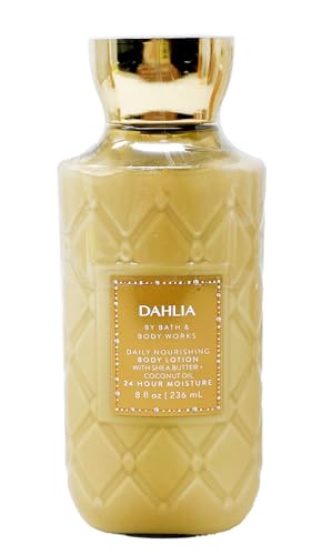 Bath & Body Works Dahlia - Duo Gift Set - Body Wash and Body Lotion With a Yamma Jamma Bar Soap., golden
