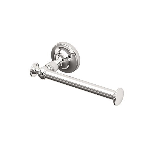 Gatco 4123 Tavern Toilet Paper Holder, Polished Nickel / Wall Mounted Euro Style Toilet Tissue Holder, Zinc - color: Polished Nickel, style: Single