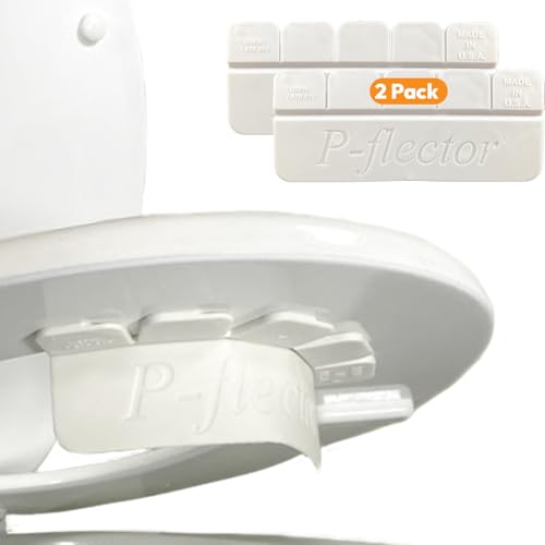 P-flector® Toilet Seat Urine Guard (2-Pack) - Pee Splash Guard for Potty-Training Kids, Adults, Seniors & Special Needs Individuals - Fits Round, Elongated & Curved Toilet Seats - size: 2 Pack