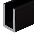 Brixwell SDCD380RB-CCP4 Oil Rubbed Bronze 3/8" Fixed Panel Shower Door Deep U-Channel 4 inch Sample - color: Oil Rubbed Bronze, size: 4 Inch - Sample